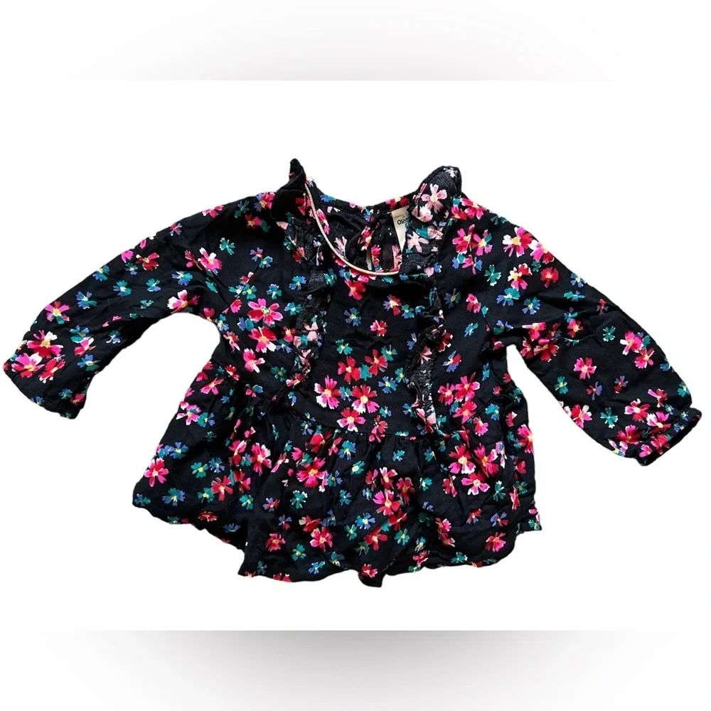 OshKosh Floral Peplum Top | 18M